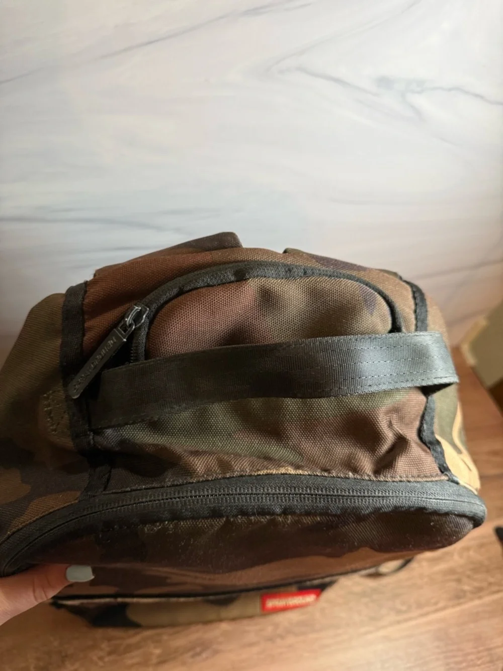Sprayground Shark Camo Backpack Chenille